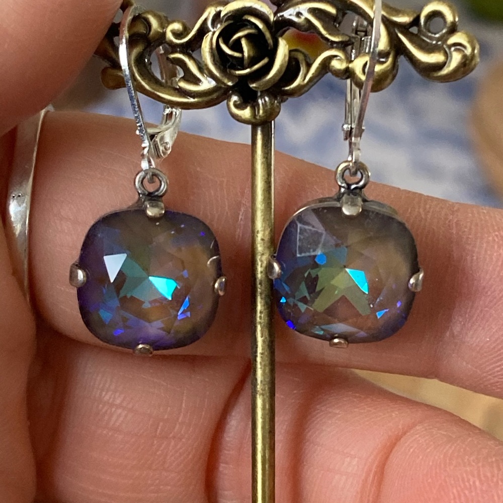 Crystal Delight Cocoa Swarovski Crystal Earrings